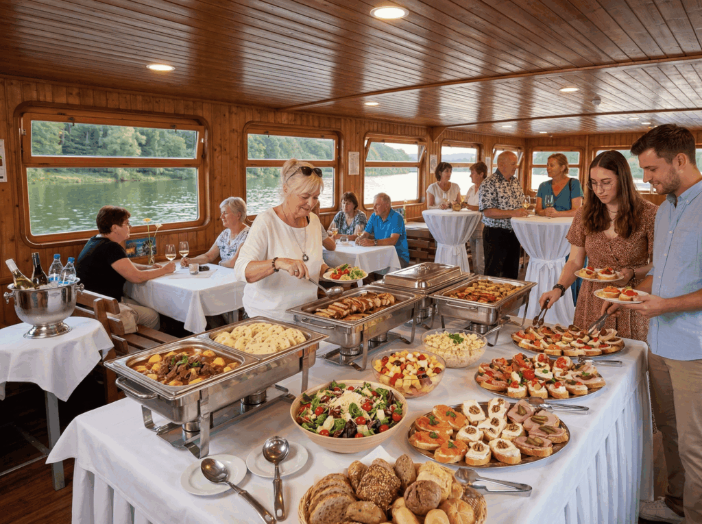 Ukázka jak by mohl váš raut vypadat na lodi.